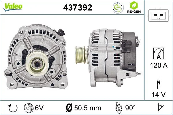 Generator / Alternator VALEO 437392