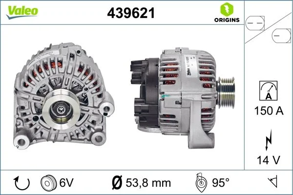Generator / Alternator VALEO 439621