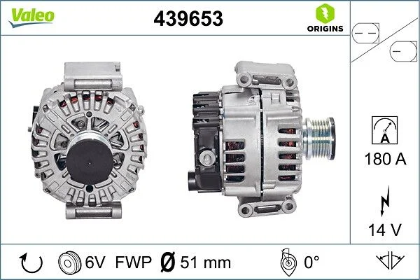 Generator / Alternator VALEO 439653