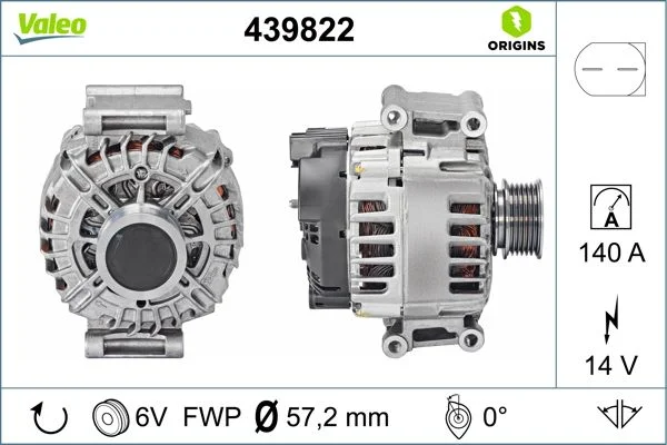 Generator / Alternator VALEO 439822
