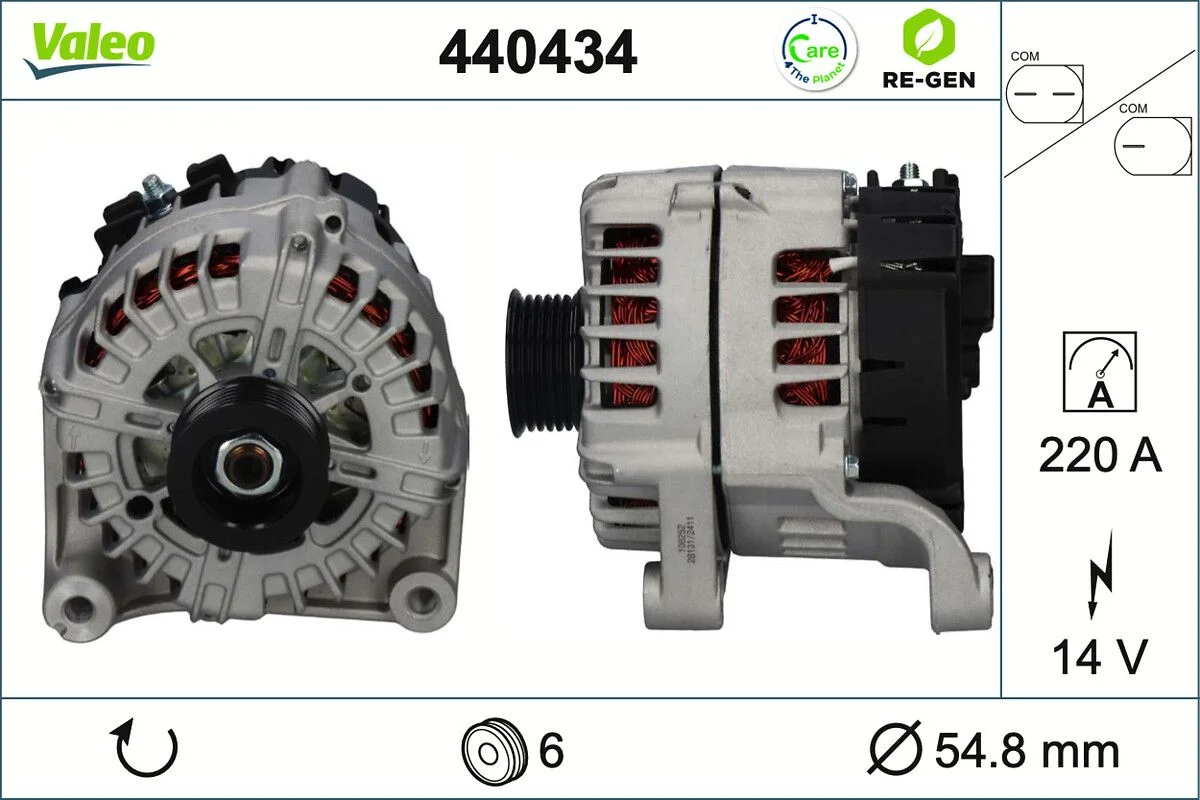 Generator / Alternator VALEO 440434