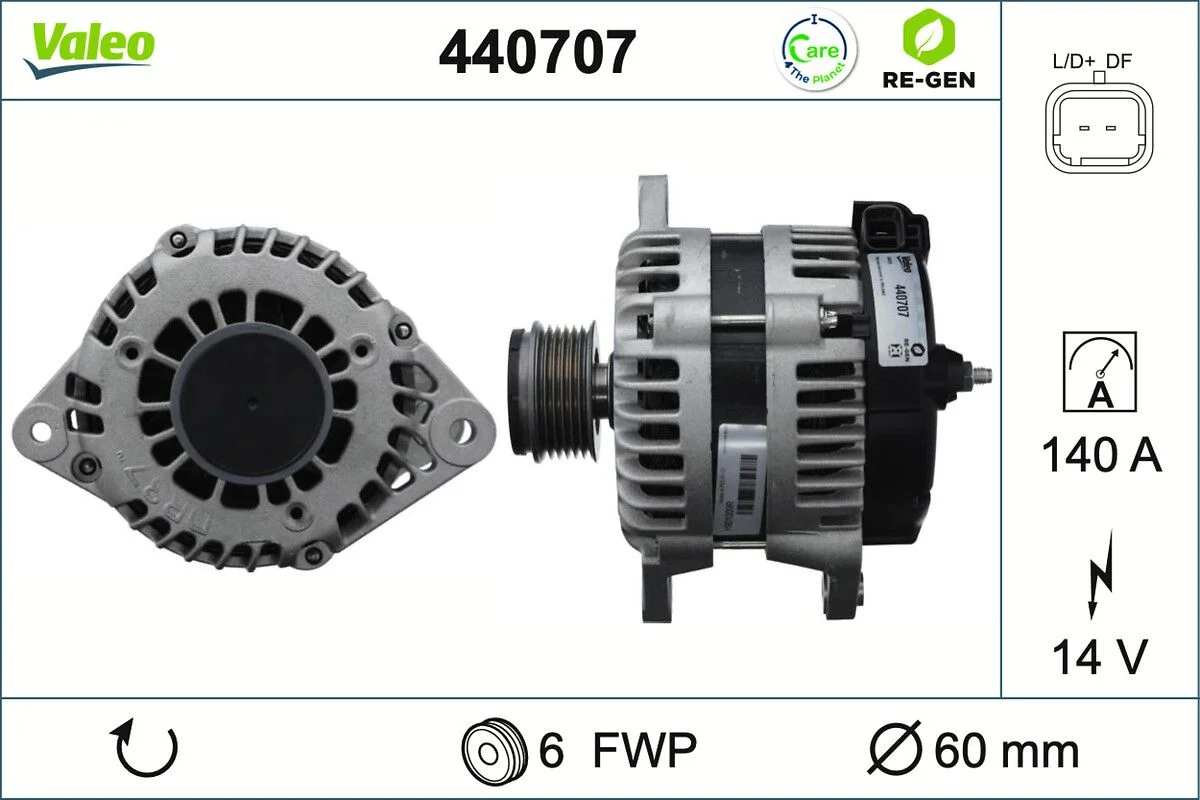 Generator / Alternator VALEO 440707