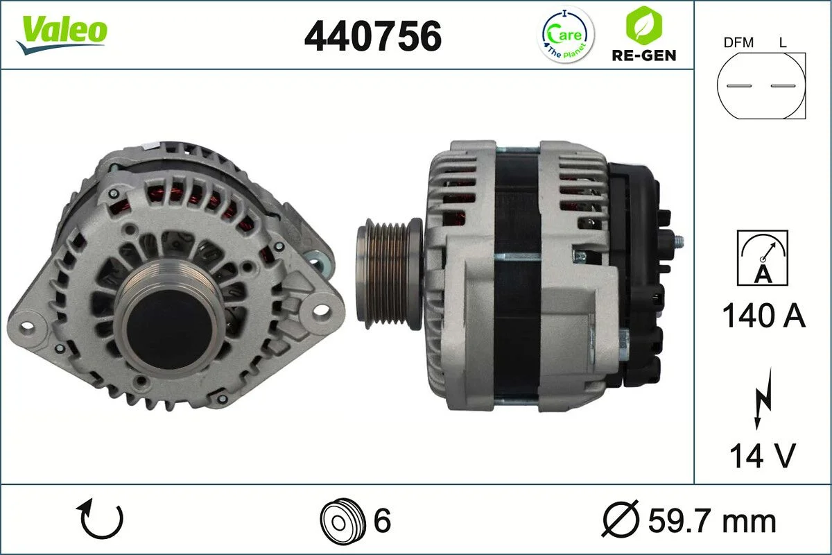 Generator / Alternator VALEO 440756