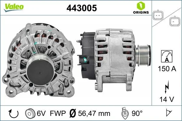 Generator / Alternator VALEO 443005
