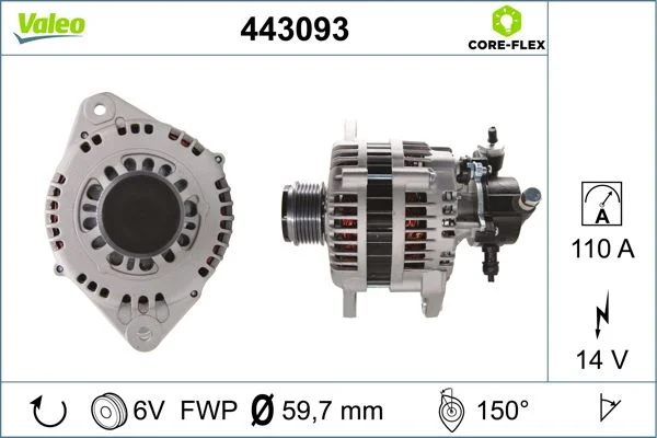 Generator / Alternator VALEO 443093