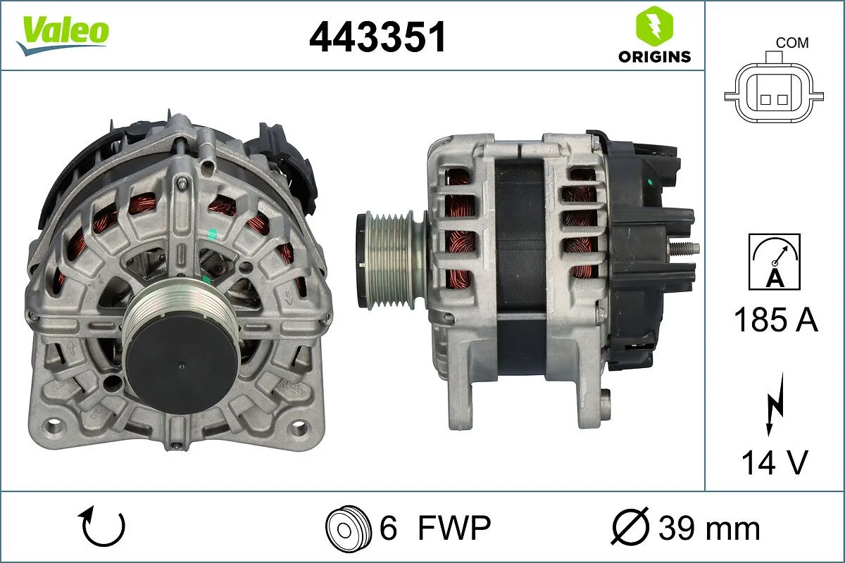 Generator / Alternator VALEO 443351