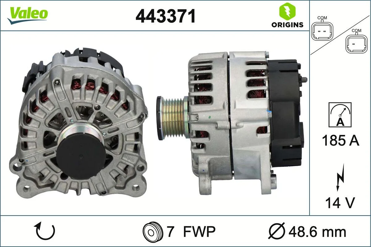 Generator / Alternator VALEO 443371