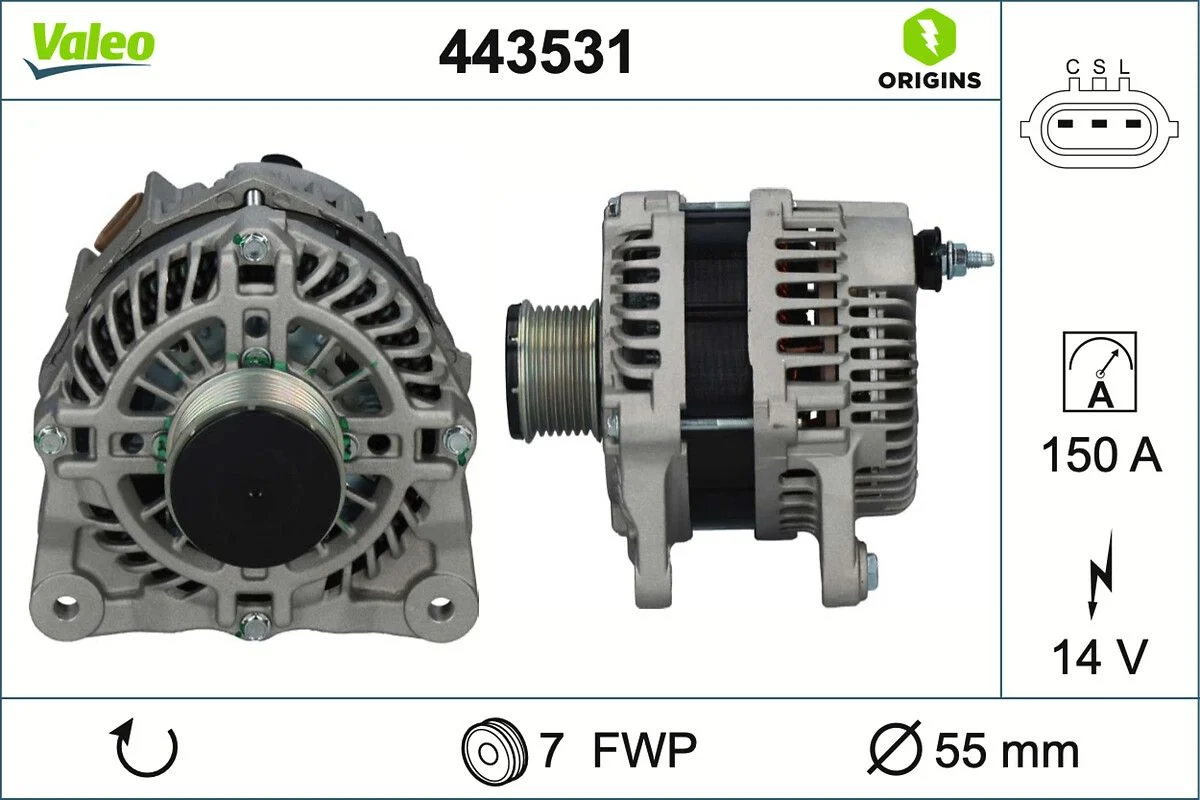 Generator / Alternator VALEO 443531
