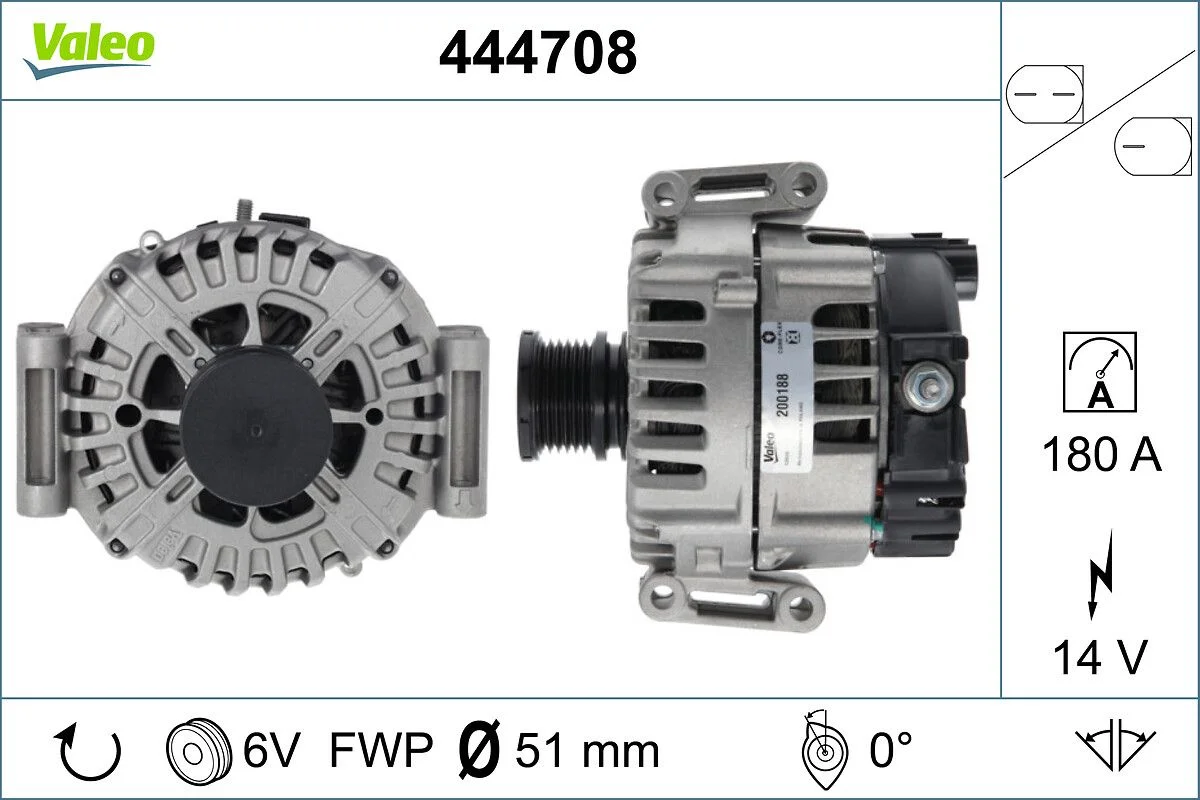 Generator / Alternator VALEO 444708