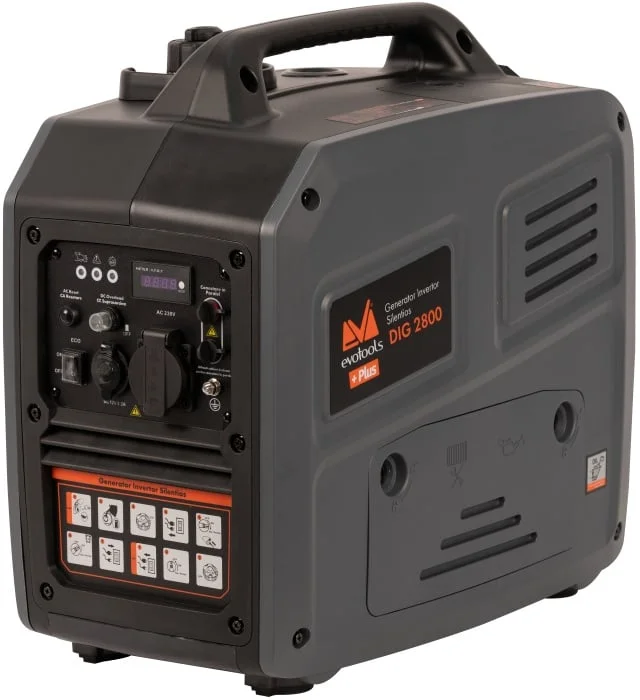 Generator de curent 2800w Silentios invertor, 4 timpi 121cmc, Evotools Plus DIG 2800 / P[W]: 2800 683428