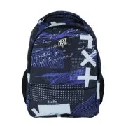 Ghiozdan Next Level, 2 compartimente, colectia Hello, 48x33x20 cm