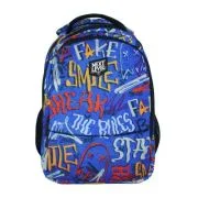 Ghiozdan Next Level, 2 compartimente, design albastru, 48x33x20 cm