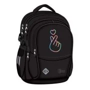 Ghiozdan scolar Majewski ST Right, BP01, Pastel K-Pop, 4 compartimente, 43 x 32 x 21 cm