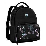 Ghiozdan Starpak Monster High, 28cm, 1 compartiment, negru, 518385