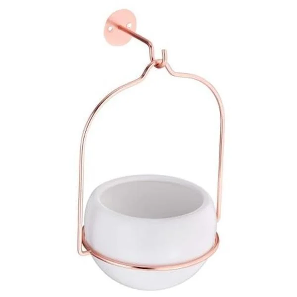 Ghiveci rotund cu suport de perete