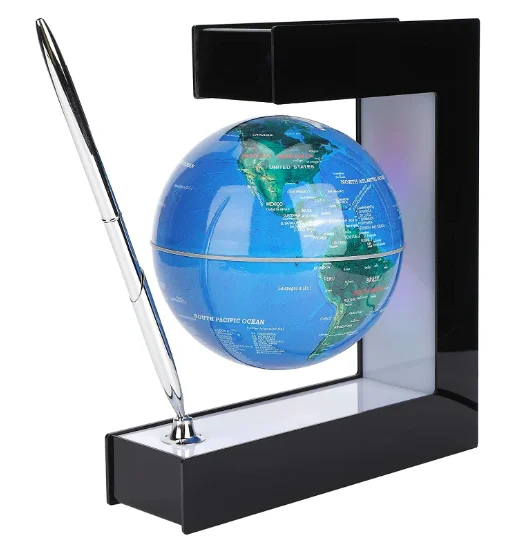 Glob pamantesc magnetic plutitor cu iluminare LED si PIX