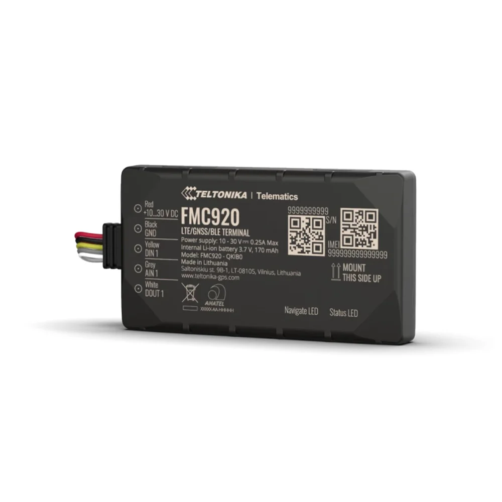 GPS Tracker compact Teltonika FMC920, bluetooth, OBD II, LTE CAT1, acumulator backup 170mAh, GSM 4G