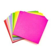Hartie origami, 9x9cm, culori fluorescente, Colorarte, BY-90-130