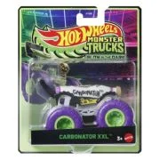 HOT WHEELS MONSTER TRUCK GLOW IN THE DARK MASINUTA CARBONATOR XXL CU ROTI MOV SCARA 1 LA 64