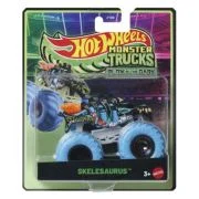 HOT WHEELS MONSTER TRUCK GLOW IN THE DARK MASINUTA SKELESAURUS SCARA 1 LA 64