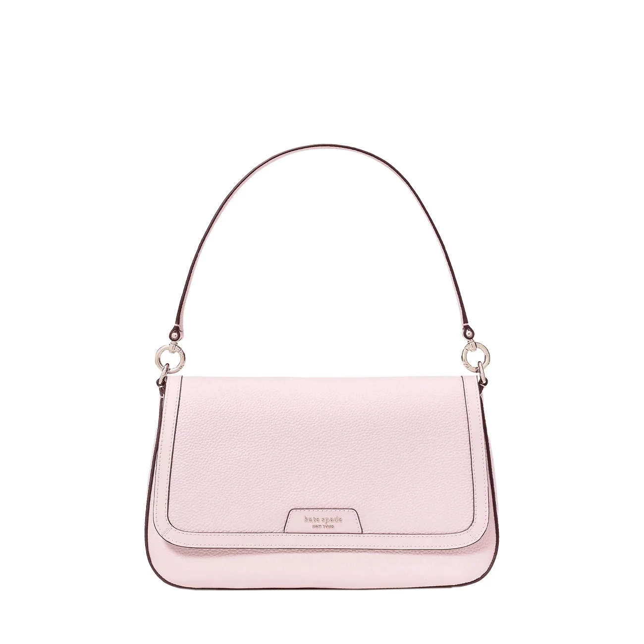 Hudson flap shoulder bag shimmer pink