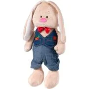 Iepuras de plus croha baietel 43 cm