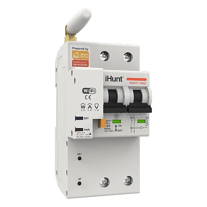 iHunt Home WIFI Smart Circuit Breaker with Metering 2P 100A - Siguranta automata inteligenta cu contorizare