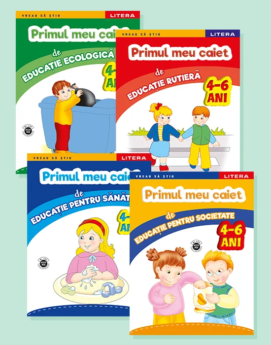 Imi place la gradinita 4 - 6 ani. Pachet 4 carti