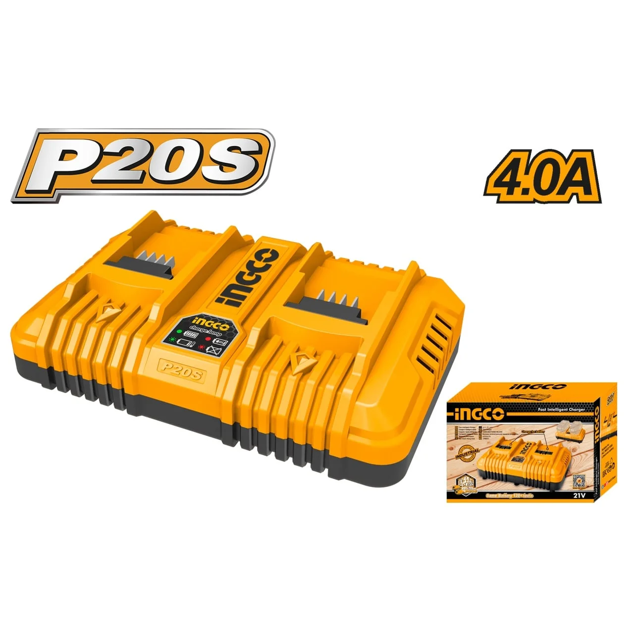 Incarcator Dublu 4A INGCO FCLI2024