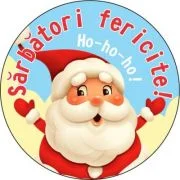 Insigna rotunda. Mos Craciun