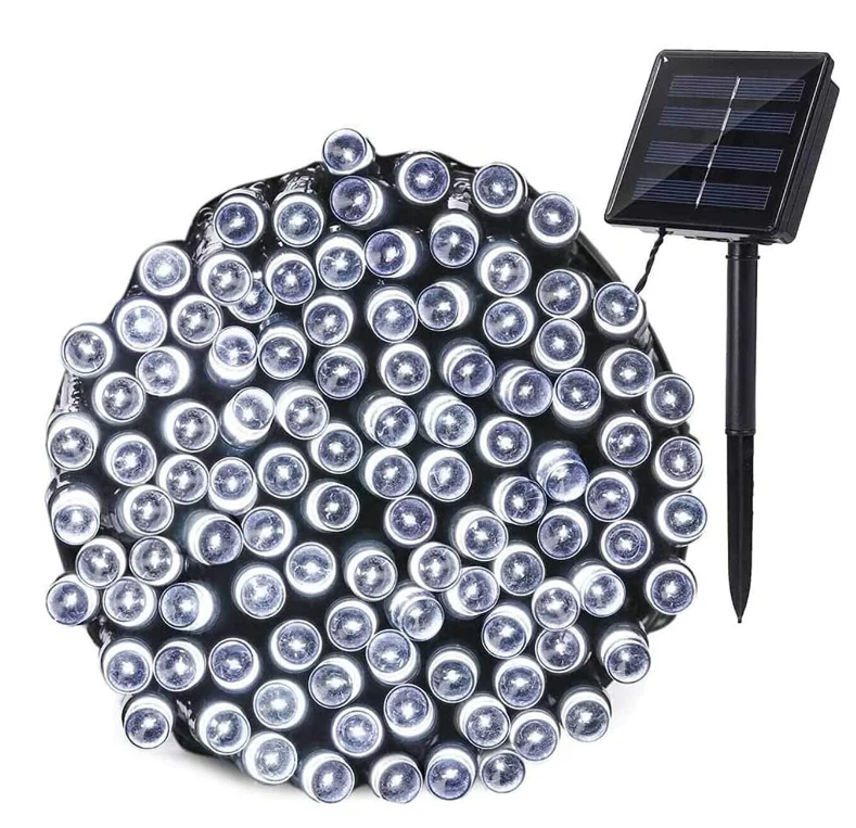 Instalatie solara decorativa 450  LED lungime 45 metri 1500 12 ALB RECE