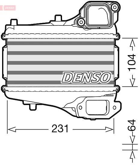 Intercooler, compresor DENSO DIT40001