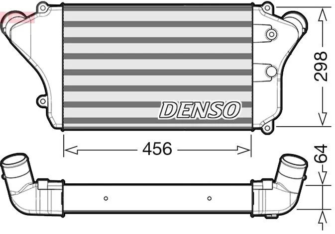 Intercooler, compresor DENSO DIT45005