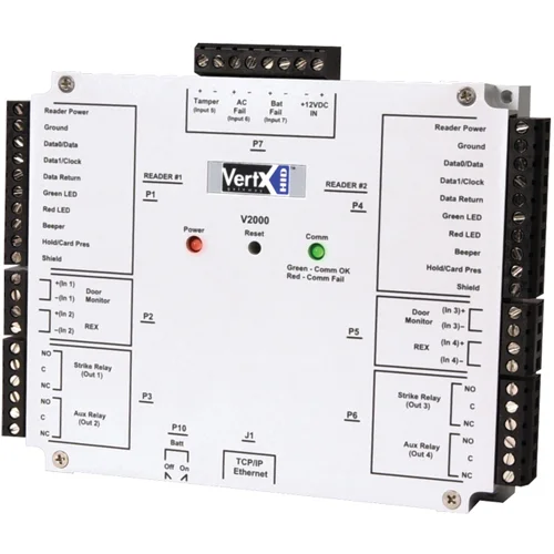 Interfata completa de acces HID 72000XEB0NX V2000, 2 intrari, 12-18 V