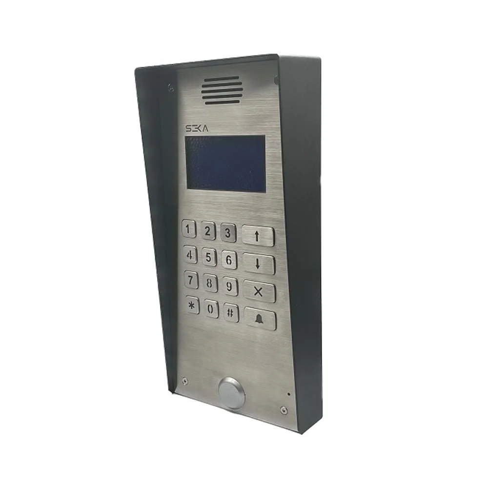 Interfon de exterior GSM SK-TS2 (BL), 200 apartamente, 3 numere de telefon per apartament, cititor tag, microfon si difuzor, LCD