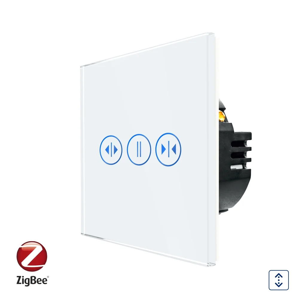Intrerupator Rulouri cu Touch din Sticla LUXION, Protocol Zigbee Tuya