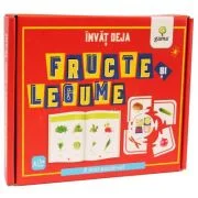 Invat deja fructe si legume. 8 mini-puzzle-uri