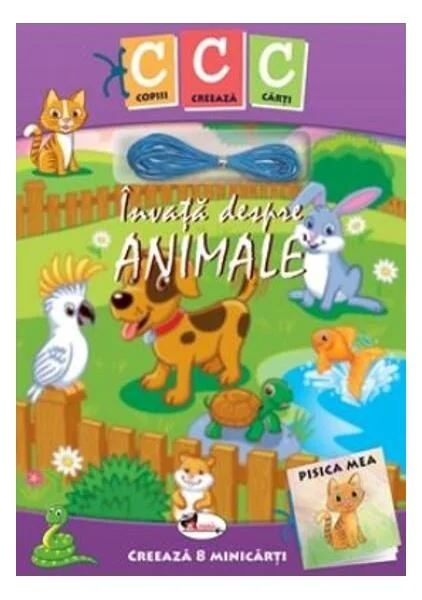 Învață despre animale. Copiii creează cărți - Paperback brosat - *** - Aramis