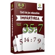 Invata... IMPARTIREA. Carti de joc educative Junior Plus