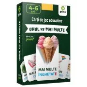 Invata... UNUL vs MAI MULTE. Carti de joc educative Junior Plus
