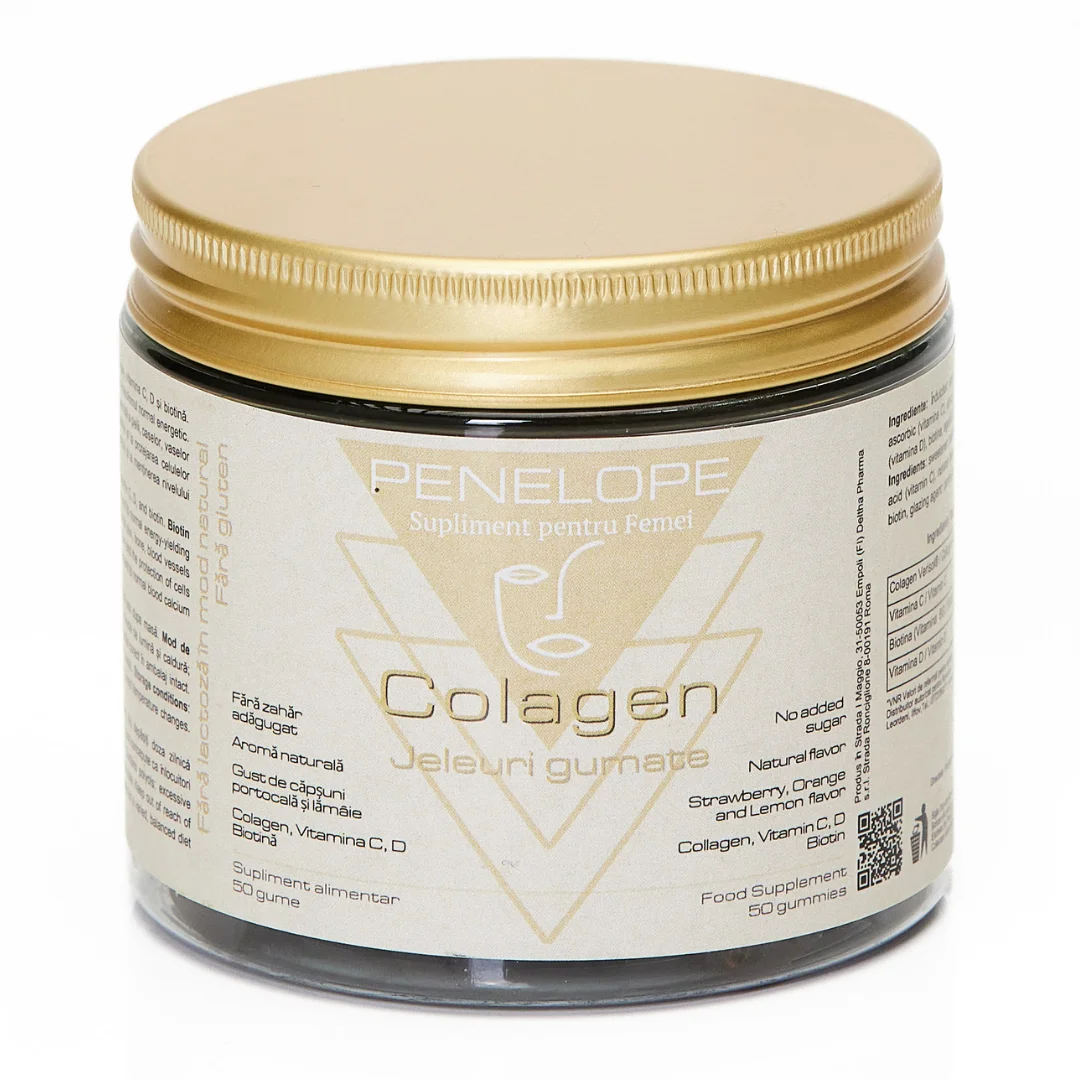 Jeleuri gumate cu colagen Penelope, 50 bucati, Novo Pharma