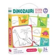 Joc educativ Mimorello. Dinozauri. Desenam pas cu pas