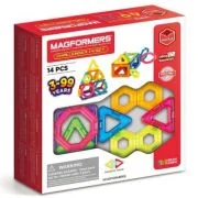 Joc magnetic de constructie Challenger Set Extra Provocari, 14 piese, Magformers