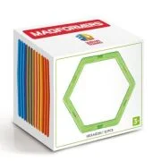Joc magnetic de constructie Hexagonal Set, 12 piese in forma de hexagon, Magformers