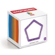 Joc magnetic de constructie Pentagon Set, 12 piese in forma de pentagon, Magformers