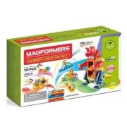 Joc magnetic de constructie Wonder Creator Set Dinozauri si Creaturi Minunate, 121 piese, Magformers