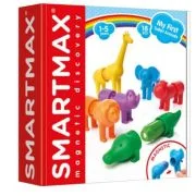 Joc magnetic Smart Max, My First Safari Animals, Primele mele animale de safari, 18 piese