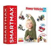 Joc magnetic Smart Max, Power Vehicles, Vehicule cu motor, 25 piese