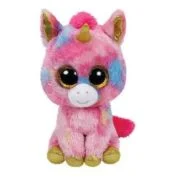 Jucarie de plus Beanie Boos, Unicornul Fantasia, 24 cm, TY