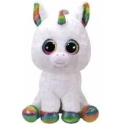 Jucarie de plus Beanie Boos, Unicornul Pixy, 42 cm, alb, TY